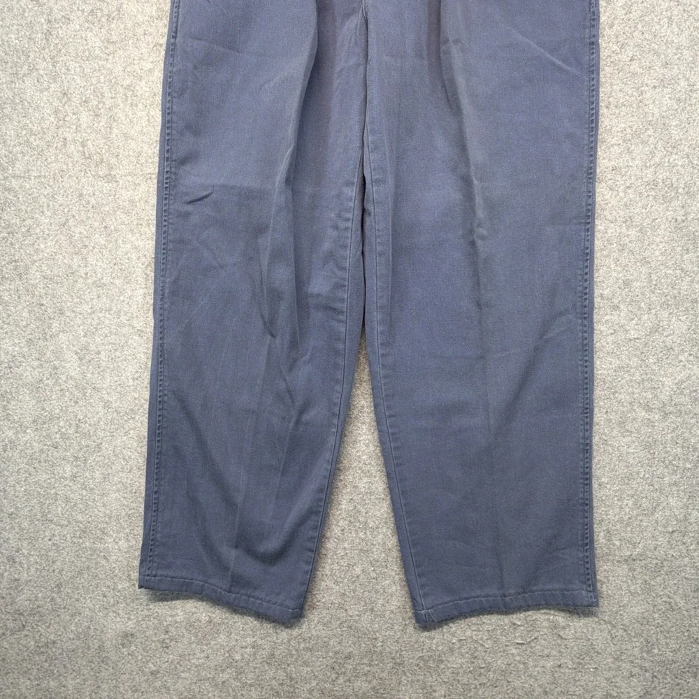 Vintage Polo Ralph Lauren Double Pleated Pants Blue 30x28 Made in USA